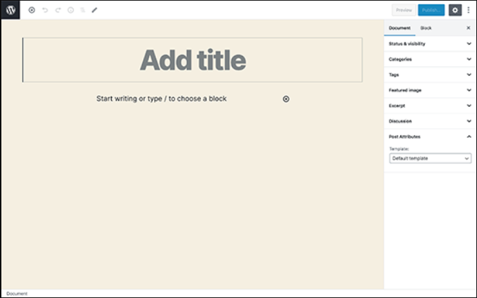 Full Screen Editor in wordpress 5.4