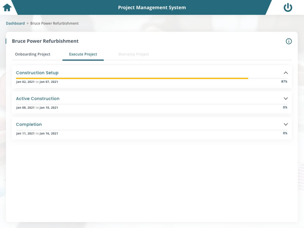 Project Management System-img - Execute