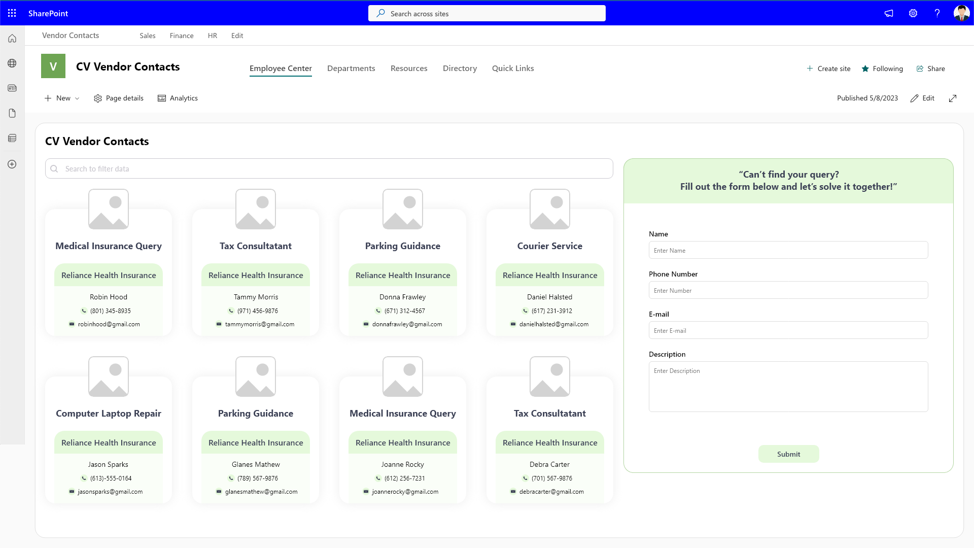 User Dashboard