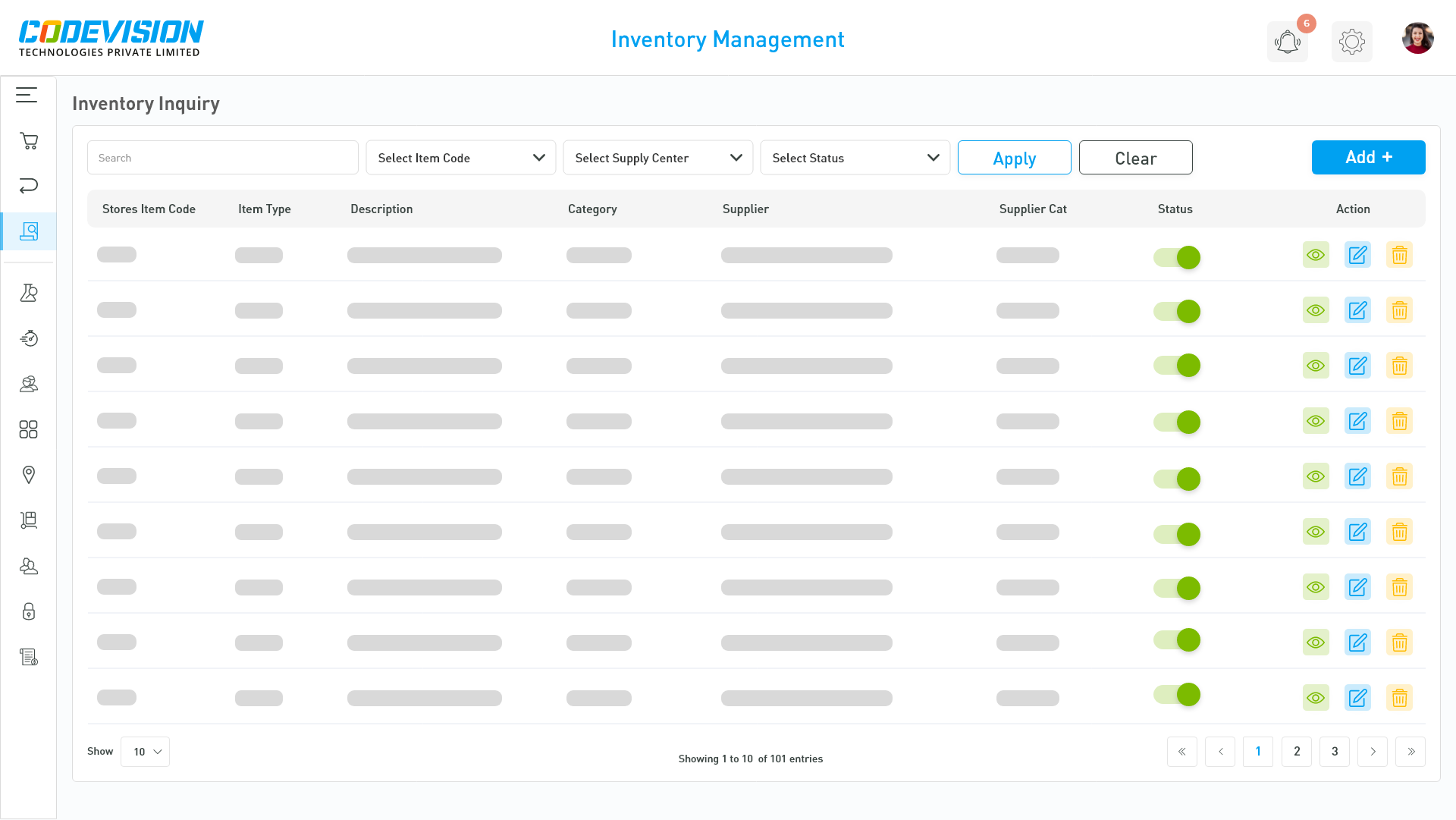 Inventory Systems - Item list