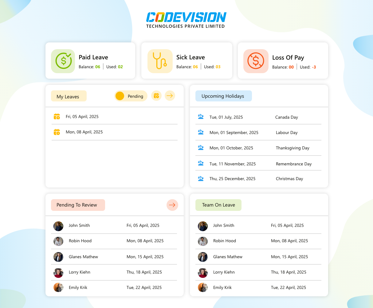 CV Leave Request Pro