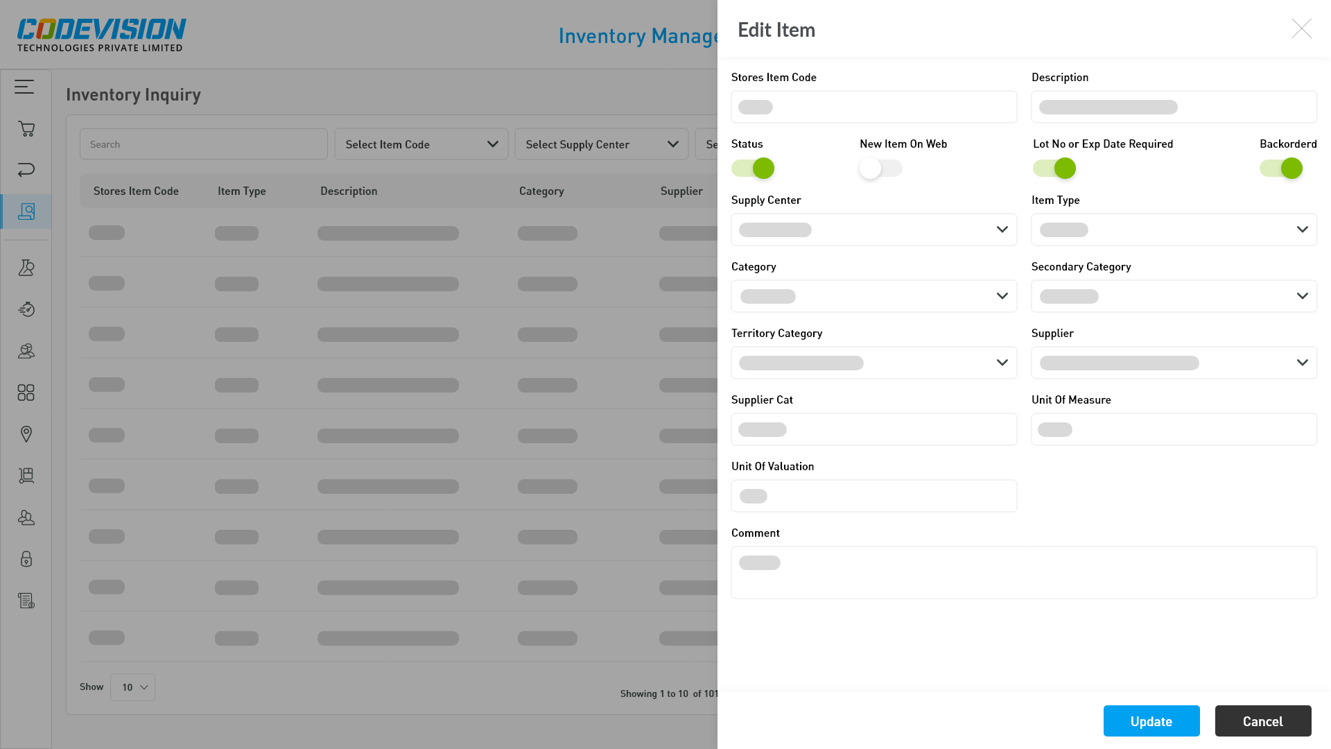 Inventory Systems - Edit Item