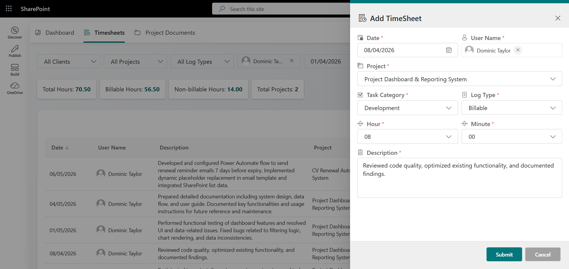 Add-new-timesheet-entry
