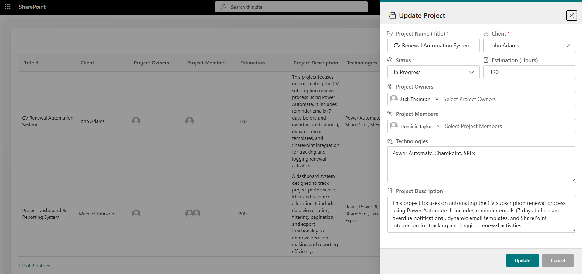 Update-Exsisting-Project