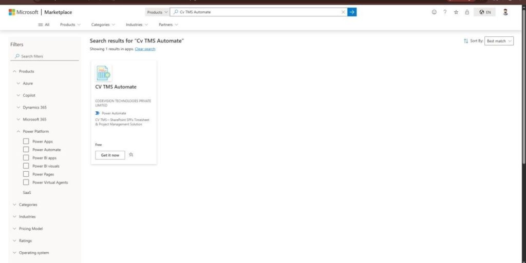 CV TMS Automate or directly access