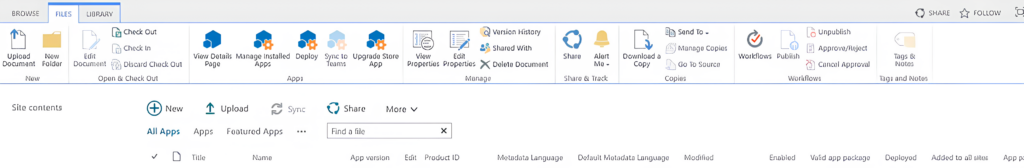 Upgrade the CV TMS SharePoint App