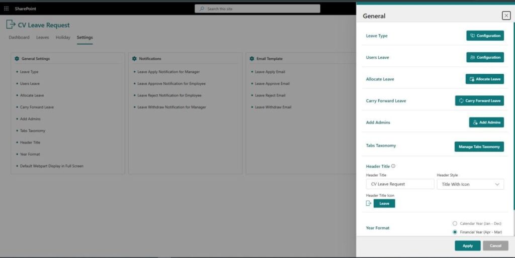 General Settings