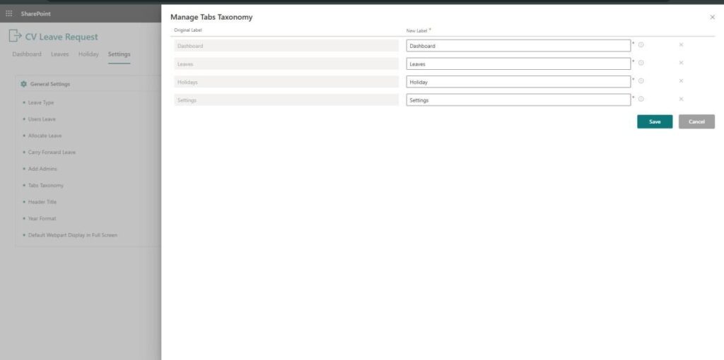 Manage Taxonomy