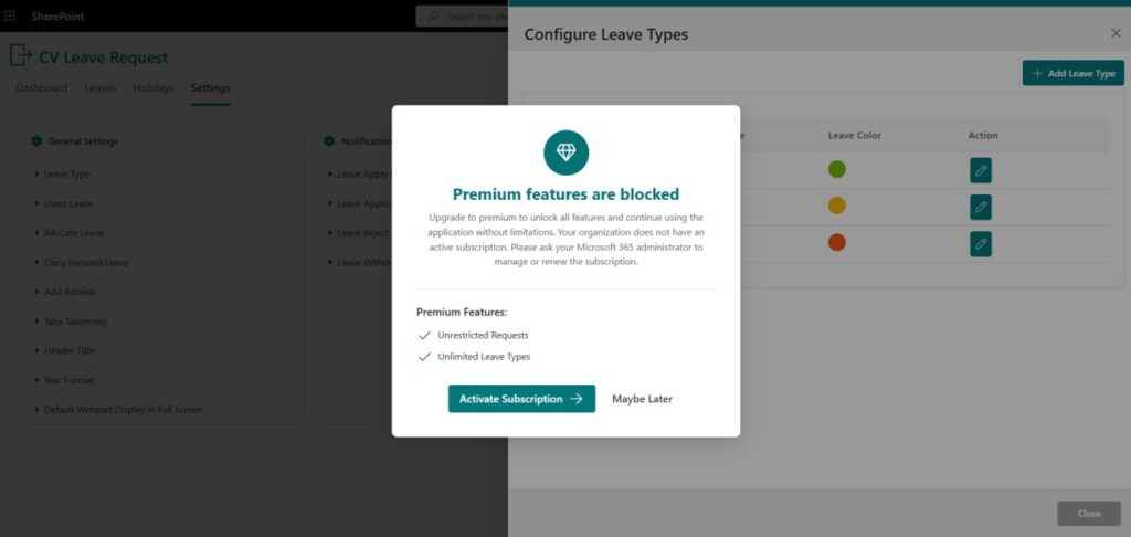 System Limitations – Free Version