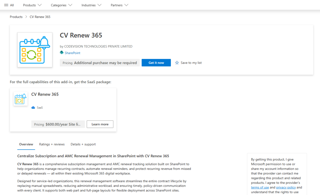 CV-Renew-365-SharePoint-SS