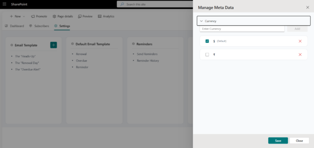 Manage multiple currencies Manage multiple currencies
